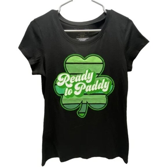 St Patrick's Day Graphic Tee Women's/Juniors Large Wound Up "Ready To Patty" NWT - Picture 1 of 4